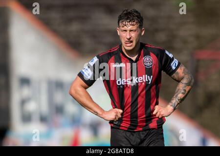 Dublin, Irlande. 18 juillet 2021. Robert Cornwall de Bohemians lors du match de la première division de l'Airtricity de SSE entre le FC Bohemians et la ville de Longford au parc Dalymount à Dublin, Irlande, le 18 juillet 2021 (photo par Andrew SURMA/SIPA USA). Credit: SIPA USA/Alay Live News Banque D'Images