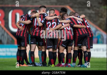 Dublin, Irlande. 18 juillet 2021. Les joueurs de Bohême lors du match de la première division de l'Airtricity de SSE entre le FC Bohemians et la ville de Longford au parc Dalymount à Dublin, Irlande, le 18 juillet 2021 (photo par Andrew SURMA/SIPA USA). Credit: SIPA USA/Alay Live News Banque D'Images