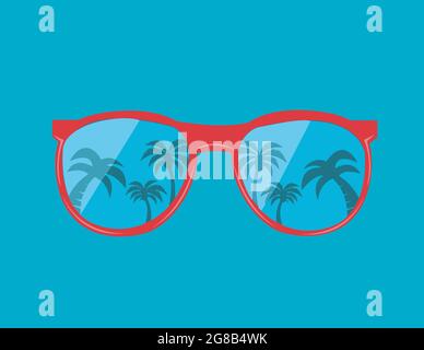Sunglas branché vector illustration Illustration de Vecteur