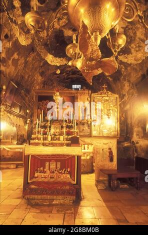 Église du Sépulcre de Sainte Marie, tombe de la Vierge Marie, Israël Banque D'Images