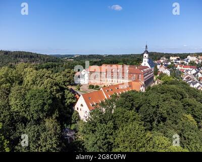 Église et monastère à Wechselburg, Saxe Banque D'Images