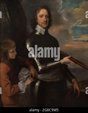 Oliver Cromwell (1599-1658). Chef politique et militaire anglais. Lord Protector de Grande-Bretagne (1653-1658). Portrait de Robert Walker (d.1658). Huile sur toile (125,7 x 101,6 cm), env. 1649. Musée national du portrait. Londres, Angleterre, Royaume-Uni. Banque D'Images