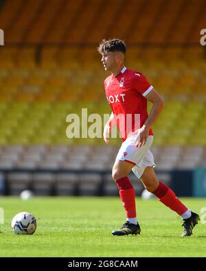 BURSLEM, ROYAUME-UNI. 17 JUILLET Josh Barnes de la forêt de Nottingham en action pendant le match amical d'avant-saison entre Port Vale et la forêt de Nottingham à Vale Park, Burslem le samedi 17 juillet 2021. (Crédit : Jon Hobley | MI News) Banque D'Images