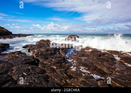 Vue sur Flinders Blowhole dans Victoria Australie Banque D'Images