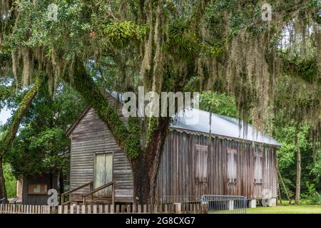 Dew Drop Jazz et social Hall construit en 1895, Mandeville, Louisiane, États-Unis Banque D'Images