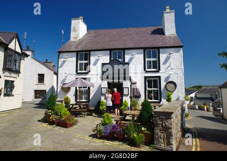 Cemaes Bay, Anglesey, pays de Galles du Nord. Banque D'Images