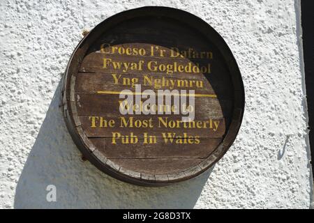 Cemaes Bay, Anglesey, pays de Galles du Nord. Banque D'Images