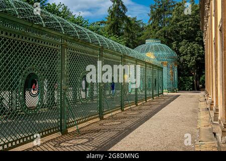 Pavillon de la Lattice occidentale au palais de Sanssouci à Potsdam Banque D'Images