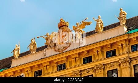 La Hofburg est la résidence officielle et le lieu de travail du Président de l'Autriche Banque D'Images