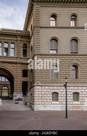 Le Palais fédéral est le nom du bâtiment dans lequel se trouvent l'Assemblée fédérale suisse et le Conseil fédéral - Centre ville de Berne, Suissela Banque D'Images