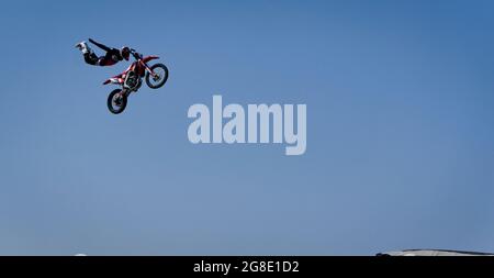 Freestyle Motocross Calgary Stampede 2021 Alberta Banque D'Images