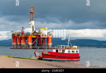 De Nigg à Cromarty ferry au village de Cromarty sur Black Isle sur Cromarty Firth, Ross et Cromarty, Écosse, Royaume-Uni Banque D'Images