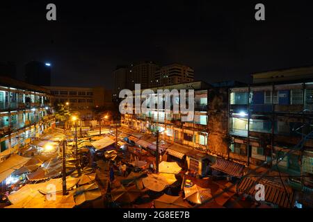 Beau paysage urbain dans la ville de Sai Gon, au sud du vietnam Banque D'Images