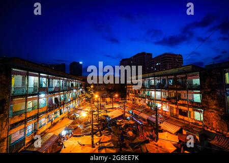 Beau paysage urbain dans la ville de Sai Gon, au sud du vietnam Banque D'Images