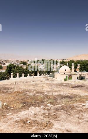 Ruines du temple Anahita, Kangavar, province de Kermanshah, Iran, Perse, Asie occidentale, Asie Banque D'Images