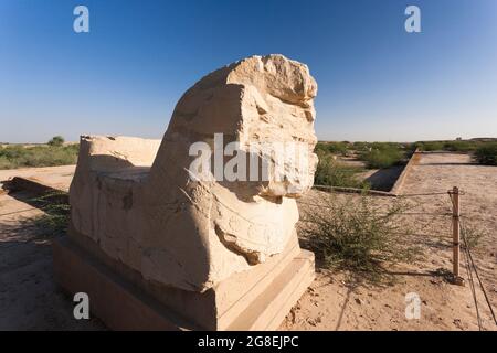 Capitale de la taureau à double tête, ruines, site archéologique de Susa (Shush), empire achéménide, Shush, province de Khuzestan, Iran, Perse, Asie occidentale, Asie Banque D'Images