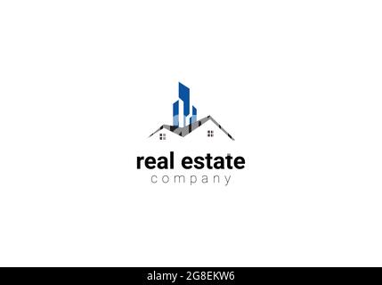 modèle de conception de logo immobilier. Illustration de Vecteur