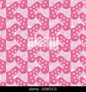 coeur rose sans couture vecteur saint-valentin motif de jour Illustration de Vecteur