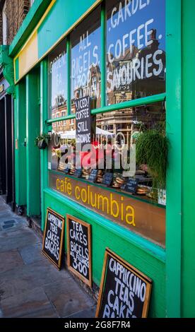 Cafe Columbia Road Flower Market East London - Cafe Columbia sur Columbia Road East London. Banque D'Images