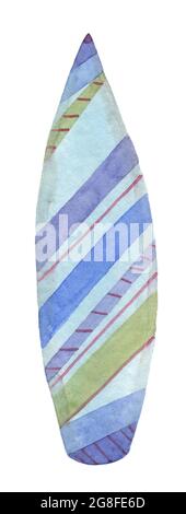 Planche à voile aquarelle Banque D'Images