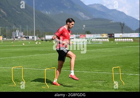 20 juillet 2021, Autriche, Längenfeld: Football: Bundesliga, 1. FC Union Berlin: Camp d'entraînement au Tyrol au centre sportif Längenfeld. Christopher Trimmel en action. Photo: Matthias Koch/dpa Banque D'Images