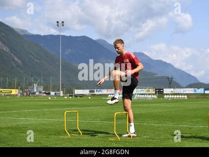 20 juillet 2021, Autriche, Längenfeld: Football: Bundesliga, 1. FC Union Berlin: Camp d'entraînement au Tyrol au centre sportif Längenfeld. Marvin Friedrich pendant la formation. Photo: Matthias Koch/dpa Banque D'Images