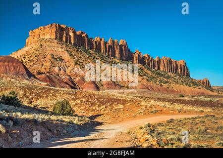 Circle Cliffs, Wolverine Road, Grand Staircase-Escalante National Monument, Utah, États-Unis Banque D'Images