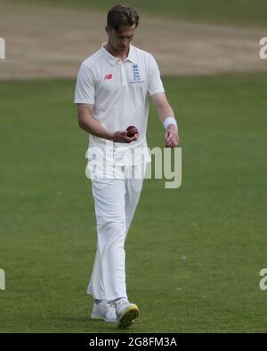 CHESTER LE STREET, ROYAUME-UNI. 20 JUILLET Craig Miles pendant le match Tour Match entre County Select XI et l'Inde à Emirates Riverside, Chester le Street, le mardi 20 juillet 2021. (Credit: Mark Fletcher | MI News) Credit: MI News & Sport /Alay Live News Banque D'Images