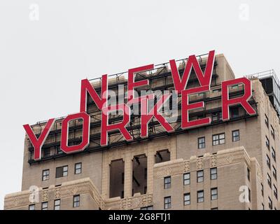 Wyndham New Yorker Hotel situé à Midtown Manhattan. Banque D'Images