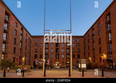 The Beatles Story et entrée au Royal Albert Dock, Liverpool, Merseyside, Angleterre, Royaume-Uni, Europe Banque D'Images