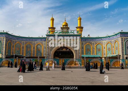 Imam Hussein Saint Sanctuaire, Curbala, Irak, Moyen-Orient Banque D'Images