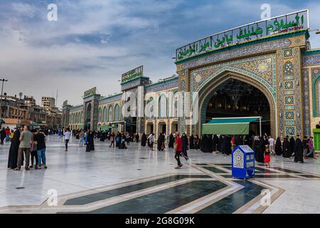 Imam Hussein Saint Sanctuaire, Curbala, Irak, Moyen-Orient Banque D'Images