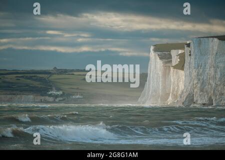 Birling Gap, East Sussex, South Downs National Park, Angleterre, Royaume-Uni, Europe Banque D'Images