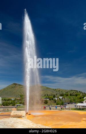 Geyser, Geyser Park, Soda Springs, Idaho Banque D'Images