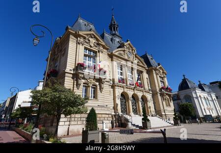 Hôtel de ville de Suresnes . Il est municipalité du département hauts-de-Seine dans la région Ile-de-France. Banque D'Images