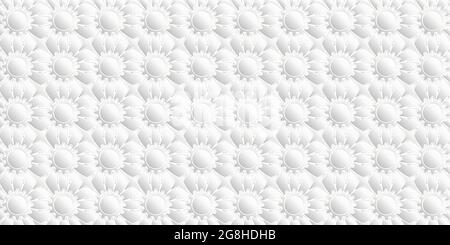 Motif géométrique abstrait sans couture moderne. Luxe de fleurs blanc et gris élégant fond pour la sellerie, moquette, papier peint, vêtements Illustration de Vecteur