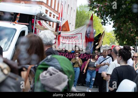 Munich, Allemagne. 19 mai 2019. Le 19.05.2019, quelque 20.000 personnes se sont jointes à une manifestation pour la solidarité en Europe et contre le nationalisme à Munich. (Photo par Alexander Pohl/Sipa USA) crédit: SIPA USA/Alay Live News Banque D'Images