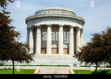 Memorial Building, parc historique national George Rogers Clark, Indiana Banque D'Images