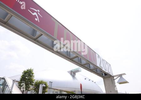 Hokkaido, Japon. 21 juillet 2021. Vue générale football/Soccer : le premier match du groupe de la première série E des femmes lors des Jeux Olympiques de Tokyo 2020 au Sapporo Dome à Hokkaido, Japon . Crédit: Naoki Morita/AFLO SPORT/Alay Live News Banque D'Images