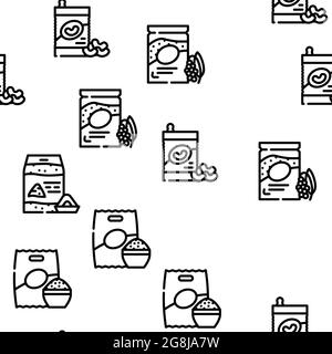 Produits sans gluten Vector Seamless Pattern Illustration de Vecteur