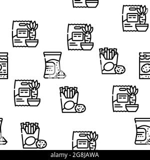 Produits sans gluten Vector Seamless Pattern Illustration de Vecteur