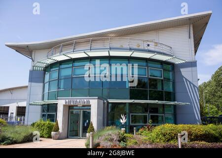 Dépôt de maintenance Hitachi Highspeed de classe 395 à Kent, Angleterre, Royaume-Uni. Banque D'Images