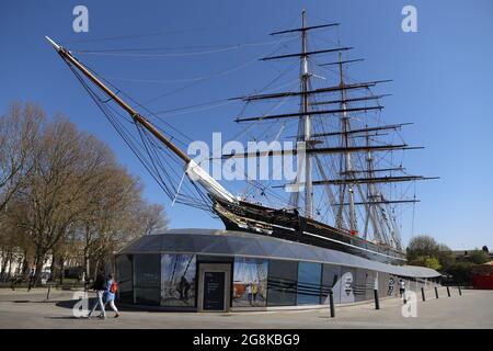 Le navire Cutty Shark et le musée Greenwich London Banque D'Images