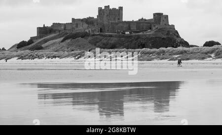 Château de Bamburgh Northumberland Banque D'Images