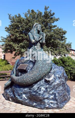 New Brighton Mermaid, Wirral, Royaume-Uni Banque D'Images