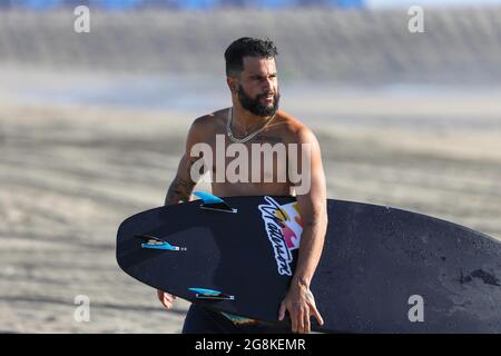 Ichinomiya, Chiba, Japon. 21 juillet 2021. Italo Ferreira (BRA) surf : avant les Jeux Olympiques de Tokyo 2020 à la Plage de surf de Tsurigasaki à Ichinomiya, Chiba, Japon . Credit: KONDO/AFLO/Alay Live News Banque D'Images