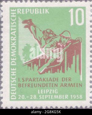 DDR [Deutsche Demokratische Republik (République démocratique allemande), nom officiel de l'ancienne Allemagne de l'est] Banque D'Images