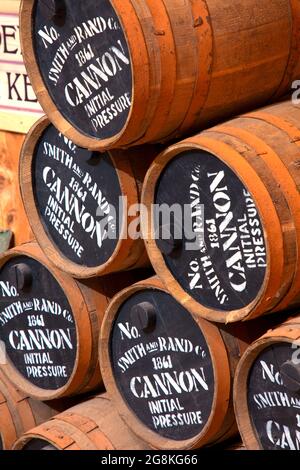 Exposition du magazine Powder, parc historique national de fort Kearny, Nebraska Banque D'Images