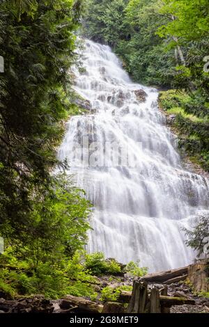 Bridal Veil Falls provincial Park près de Chilliwack Banque D'Images