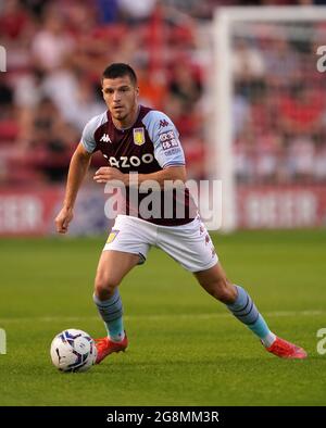 Frédéric Guilbert de la Villa Aston lors du match amical d'avant-saison au stade Banks, Walsall. Date de la photo: Mercredi 21 juillet 2021. Banque D'Images